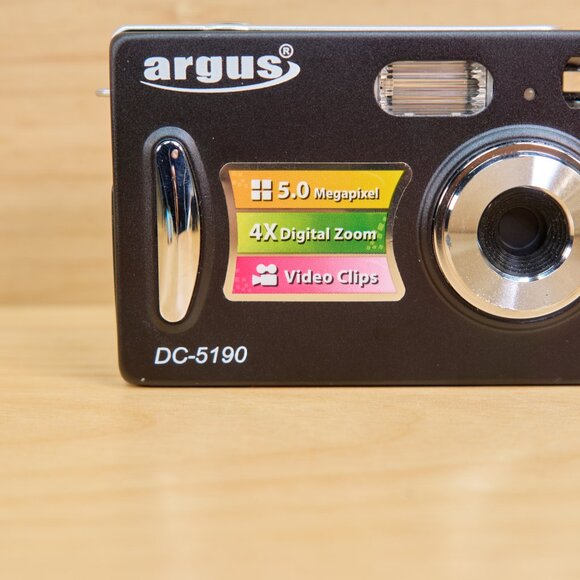Argus DC-5190 5 MP Digital Camera, 4x Digital Zoom, Black - Picture 2 of 5
